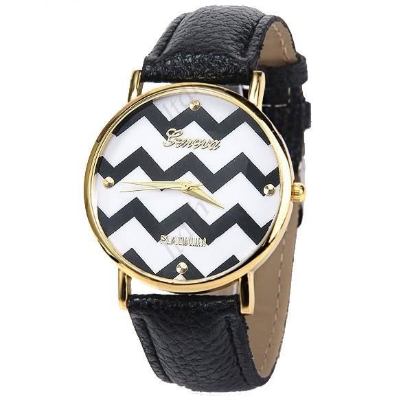 noire et blanche bracelet cuir Achat / Vente montre Montre femme