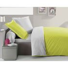 PARURE DE COUETTE CASATXU Parure Housse 240x260cm + 2 Taies ANIS/GRI