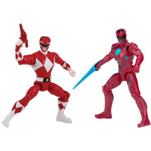 POWER RANGERS Pack de 2 Figurines de légende 12cm - Rouge