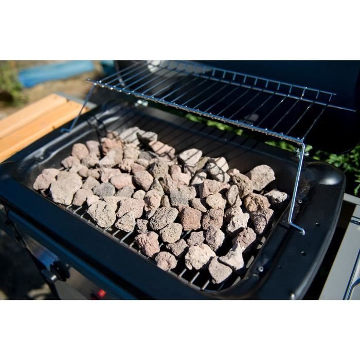 barbecue en pierre volcanique