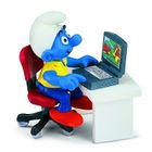 Schtroumpf avec ordinateur portable
