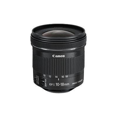 Canon EF S 10 18mm f/4.5 5.6 IS STM + EW 73C + Lens Cloth. composant