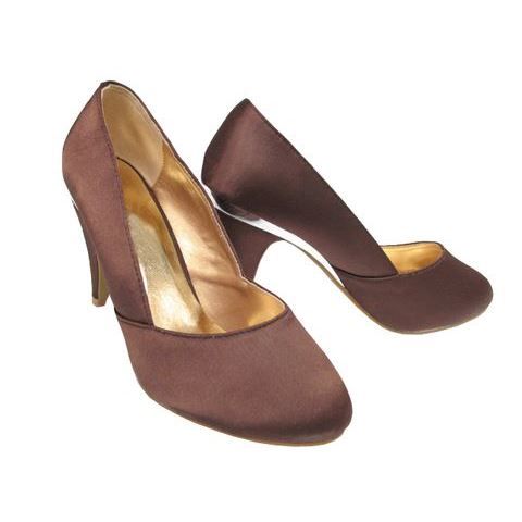 escarpin marron foncé
