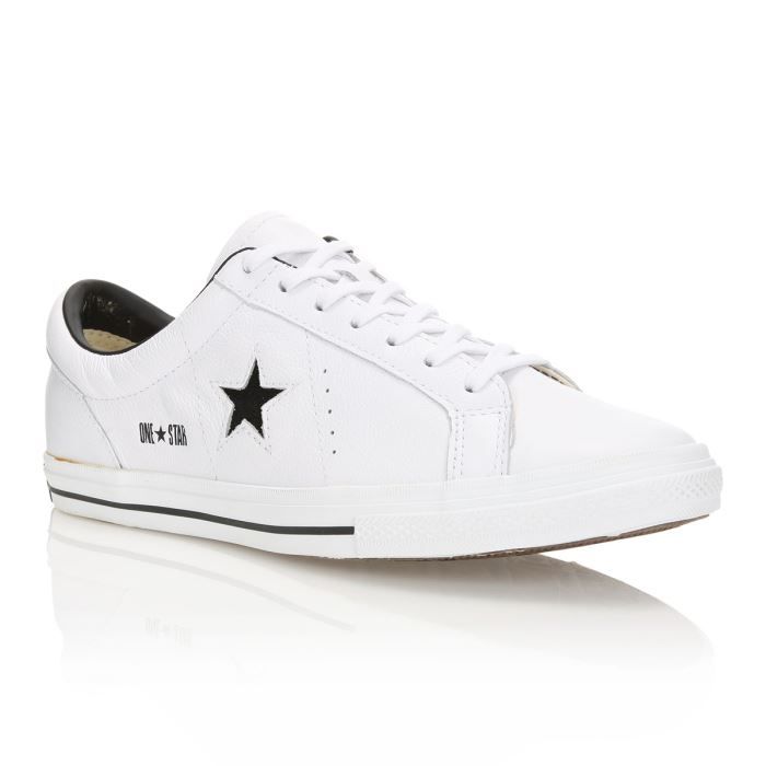 converse one star basse cuir or star blanche homme chaussures