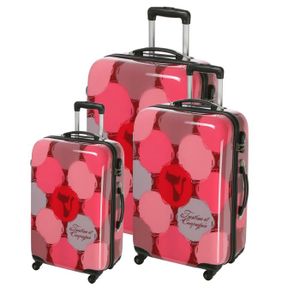 SET DE VALISES TANTINE ET COMPAGNIE 3 valises trolley 4 roues SET DE VALISES TANTINE ET COMPAGNIE 3 valises trolley 4 roues
