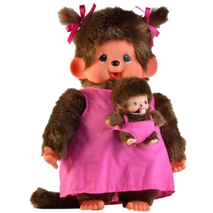 Peluche Kiki Monchhichi Maman Rose : 32.99 EUR