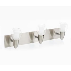 ARTICA barre de spots 3 lumi?res, longueur 40 cm en nickel satiné ? ampoule 3xG9 40W max incluses