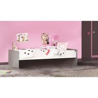 HEIDI Lit 90 x 200 cm gris/blanc HEIDI Lit 90 x 200 cm gris/blanc