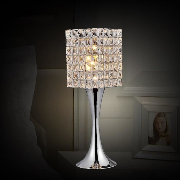 Led cristal moderne lampe de table lampe de chev jpg