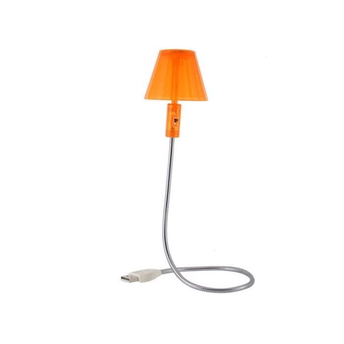 Lampe De Bureau USB LED Orange Achat Vente Lampe De