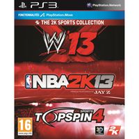 JEU PS3 TRIPLE PACK SPORT : NBA 2K13 + WWE 13 + TOP SPIN 4 JEU PS3 TRIPLE PACK SPORT : NBA 2K13 + WWE 13 + TOP SPIN 4