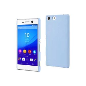 Muvit MFX Coque en caoutchouc pour Sony Xperia M5 Bleu Ciel
