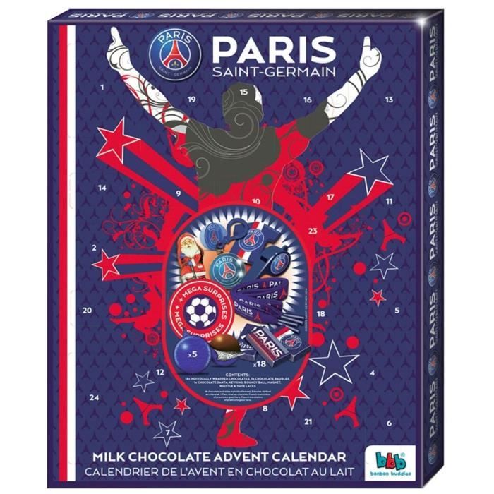 Calendrier de l'avent PSG chocolat - Achat / Vente calendrier de l