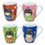 Service de 4 mugs Kokeshi