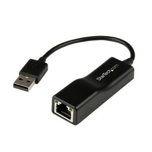 STARTECH Adaptateur réseau USB 2.0 vers Ethernet - Convertisseur USB vers RJ45 - M/F - Noir