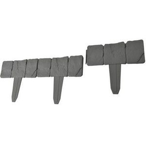 HAIE - TREILLE - ARCHE  Bordures de jardin - Imitation Pierre - Lot de 10