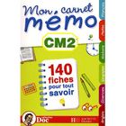 SCOLAIRE / UNIVERSITAIRES Doc ; Mon Carnet Memo; CM2 ; 140 fiches pour to...