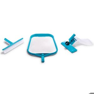 INTEX Kit nettoyage piscine avec épuisette + t?te de balai + brosse