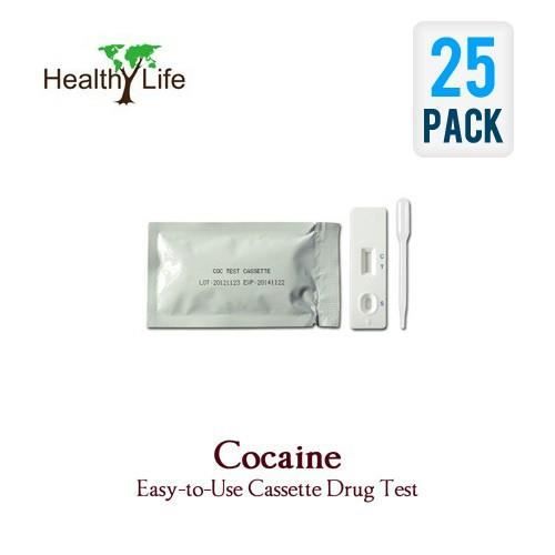 Test de Drogues Cocaïne Cassette Tests D'urine de la Cocaïne (25