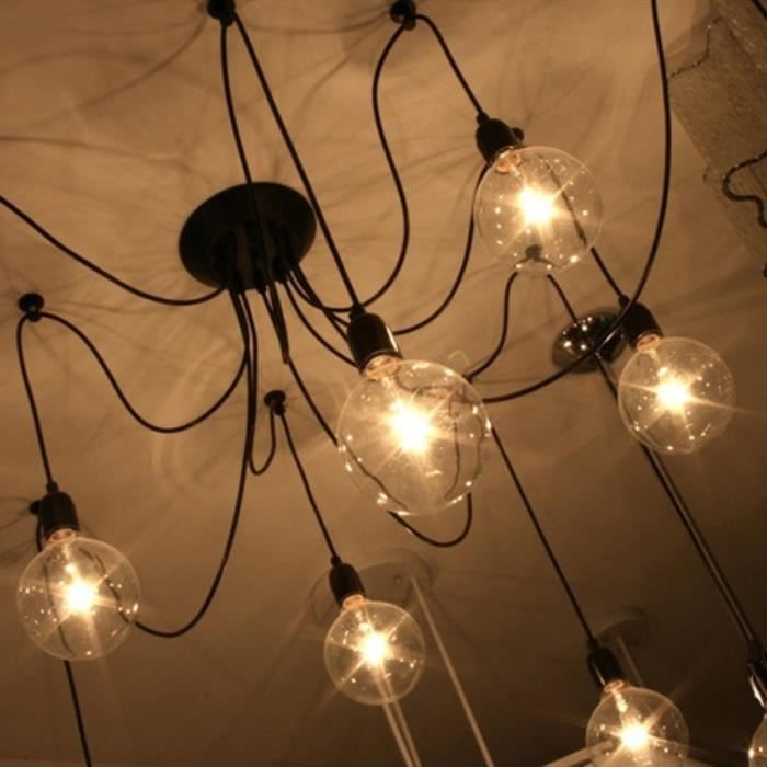 Lustre fer forge achat / vente lustre fer forge pas cher cdiscount Simples décor Lustres