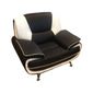 Fauteuil moderne MEROS noir et blanc
