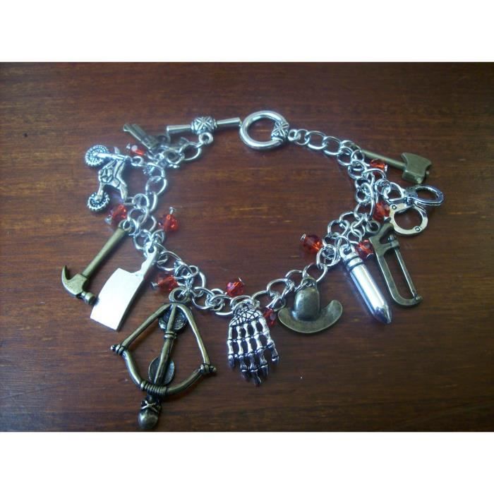 Bracelet The Walking Dead Avec 11 Symboles Neuf