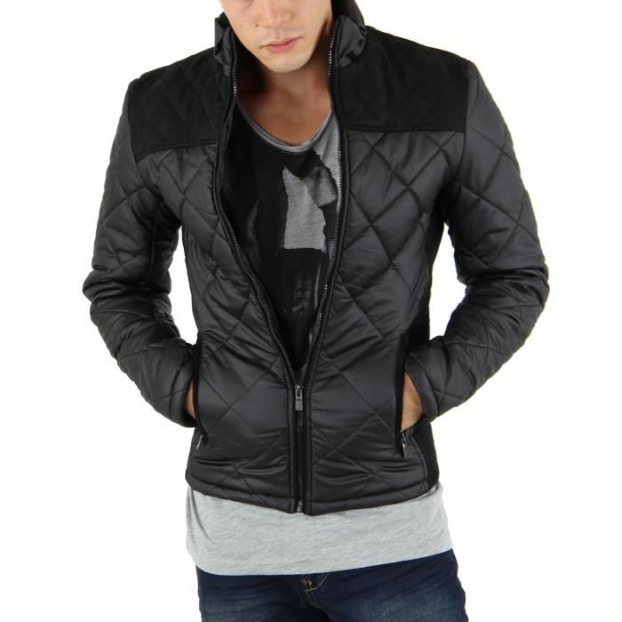 Blouson homme matelass capuche