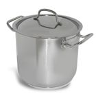 CASSEROLE - FAITOUT - MARMITE  TRAITEUR + COUVERCLE 28 CM INOX PRO / 15 L