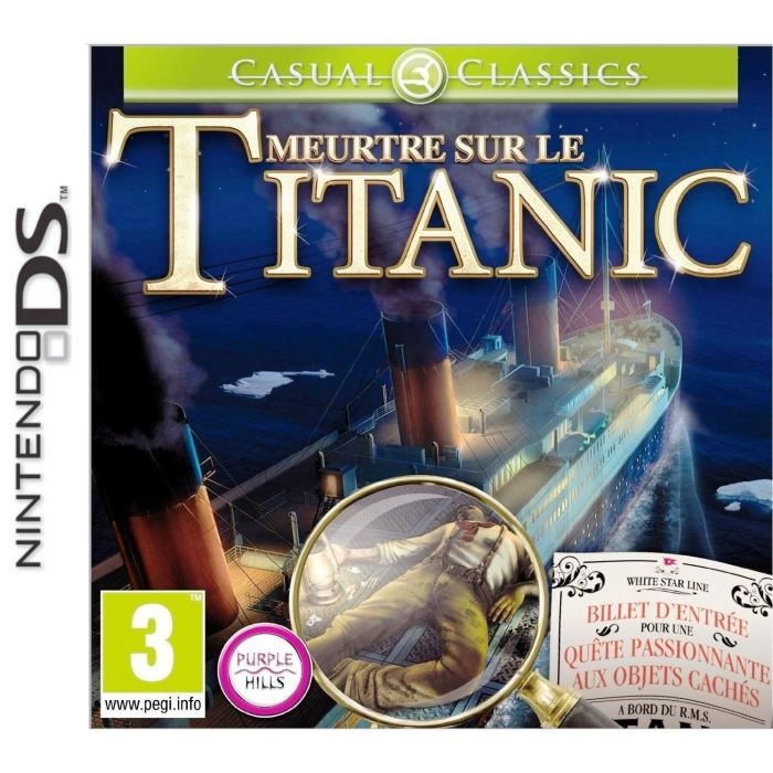 MEUTRE SUR LE TITANIC / Jeu console DS Achat / Vente jeu ds dsi MEUTRE SUR LE TITANIC / Jeu