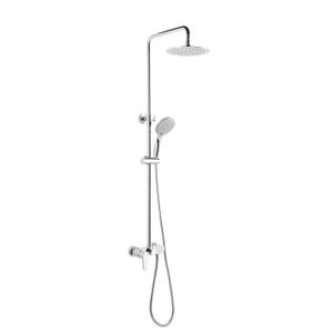 SARODIS Colonne de douche Fusion Meca 20 avec mitigeur mécanique et Pommeau de douche ?20 cm
