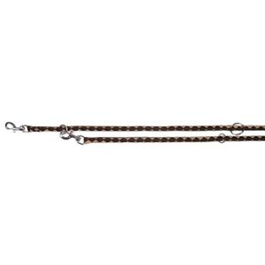 TRIXIE Cavo laisse réglable L-XL : 2mx?18mm - Brun et beige - Pour chien