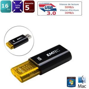 CLÉ USB EMTEC C650 16 Go USB 3.0 CLÉ USB EMTEC C650 16 Go USB 3.0