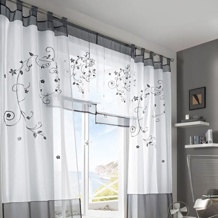 Rideau double voile achat / vente rideau double voile pas cher ... Désign rideaux Double