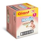COUCHE-LANGE-LINGETTE BEBE HUGGIES Natural Fit Giant Box T4