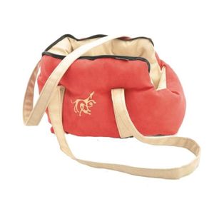 VADIGRAN Sac de transport Domino pour chien rouge/beige 40cm