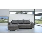 CANAPE Canapé d'angle convertible Loana anthracite
