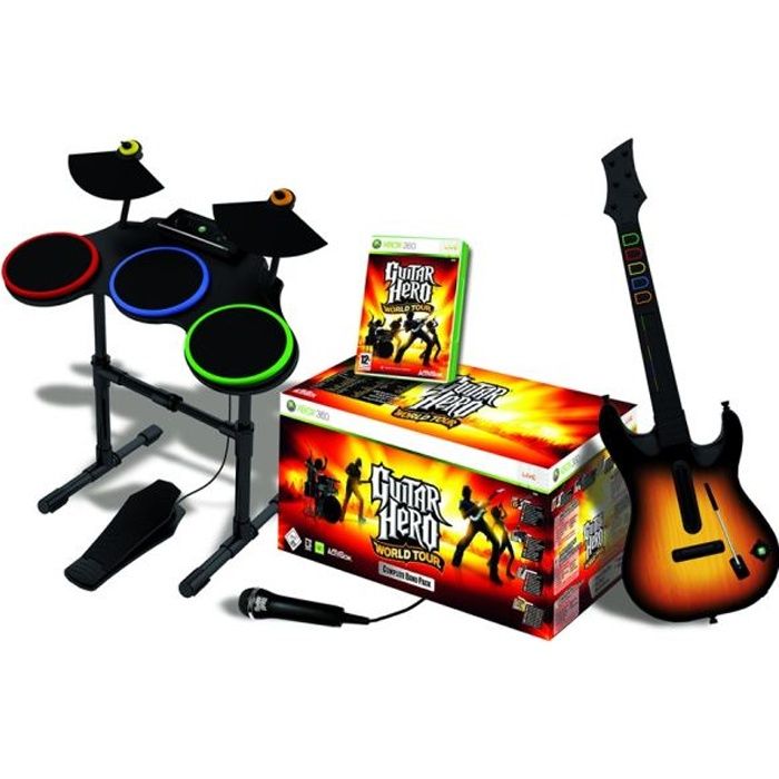 Xbox 360 Guitar Hero Controller Guitar Hero World Tour Pc Vicarunner