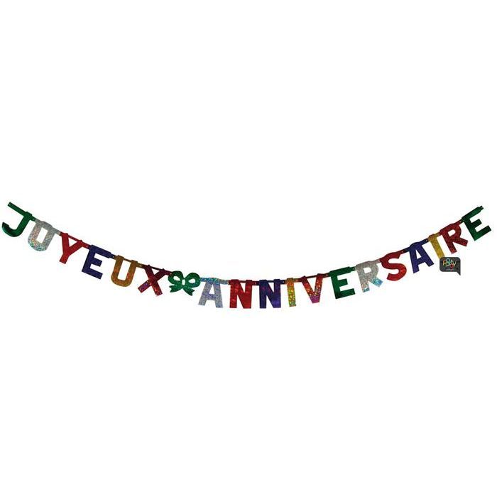 Banderole Joyeux Anniversaire - Achat / Vente Banderole Joyeux ...