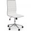CHAISE DE BUREAU Chaise de bureau blanche matelassée Bialy Coule…