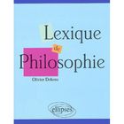 SCIENCES HUMAINES LEXIQUE DE PHILOSOPHIE