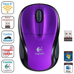 SOURIS Logitech Wireless Mouse M305 Plum Purple