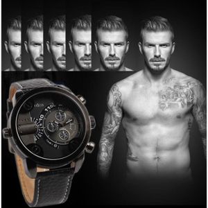 Montre 2 fuseaux horaires homme clearance