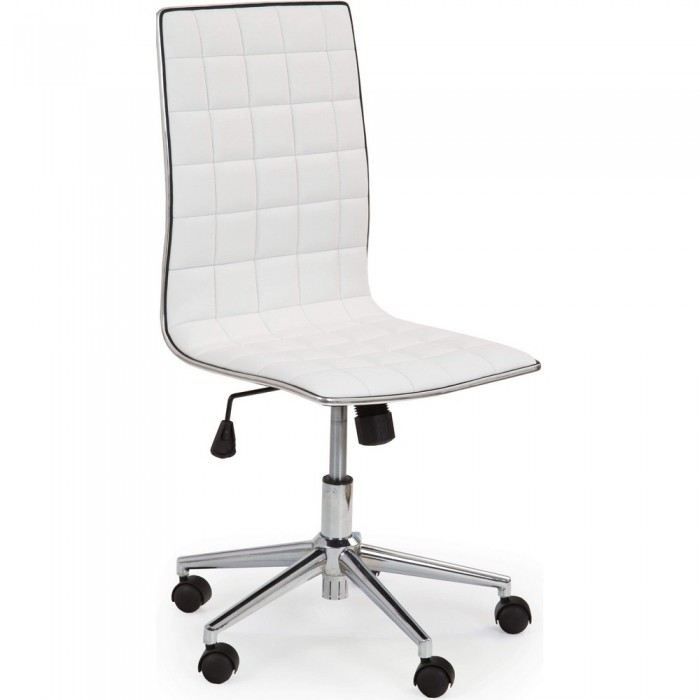 Chaise de bureau blanche matelassée Bialy Coule…  Achat / Vente chaise