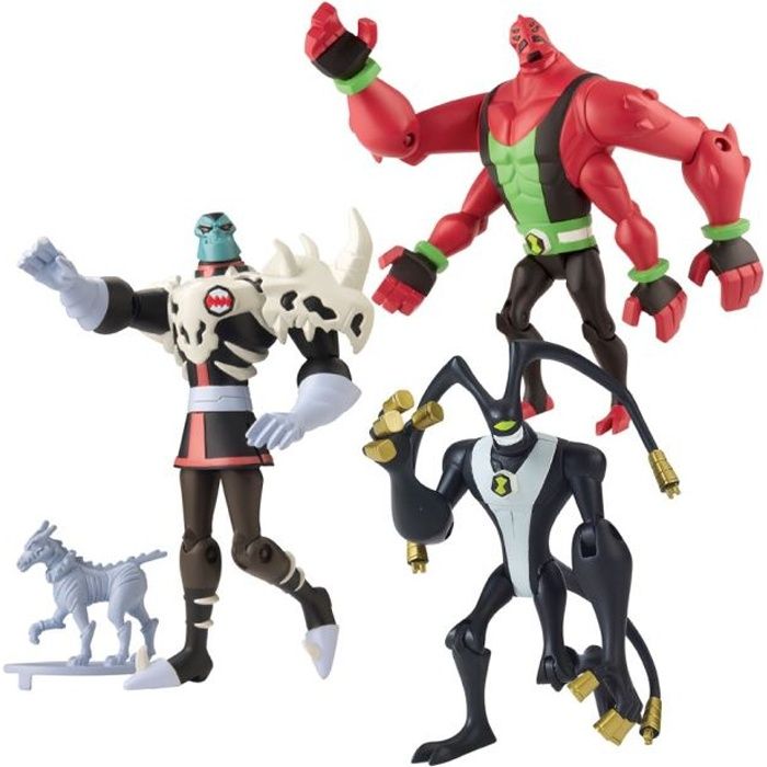 BEN 10 Pack 3 figurines 10 cm - Achat / Vente figurine - personnage ...