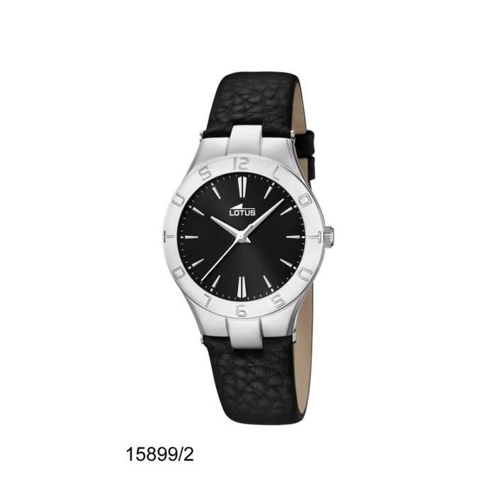 montre homme bracelet cuir lotus