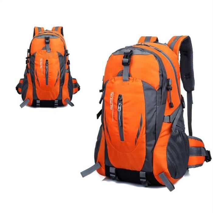 Sac A Dos Etanche Imperméable De Voyage Sport(Orange) Prix pas cher