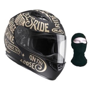 HJC Casque intégral CS-15 Rebel noir or + cagoule