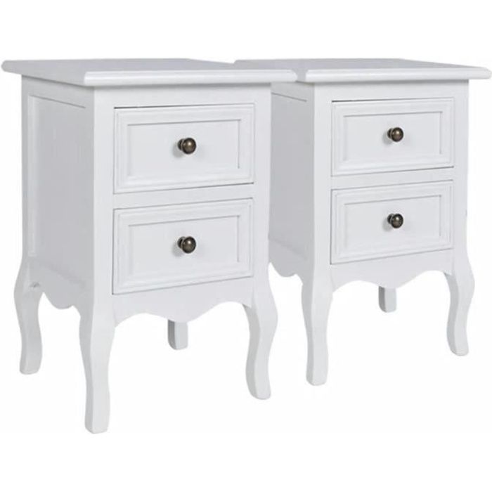 Table de chevet achat / vente table de chevet pas cher cdiscount Chevet blanc bois enfant