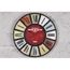 HORLOGE Horloge murale en fer multicouleurs Gaston