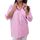 Chemise femme rose à rayures blanches verticales m